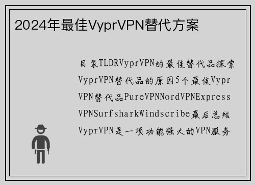 2024年最佳VyprVPN替代方案